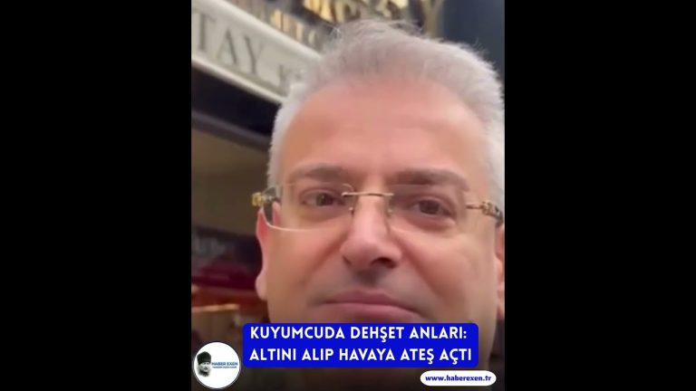 Kuyumcuda Dehşet Anları: Altını Alıp Havaya Ateş Açtı - youtube